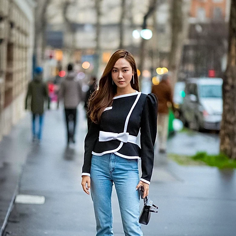 Denim Pencil Skirts Emerge as Key Trend at Copenhagen Fashion Week Street Style