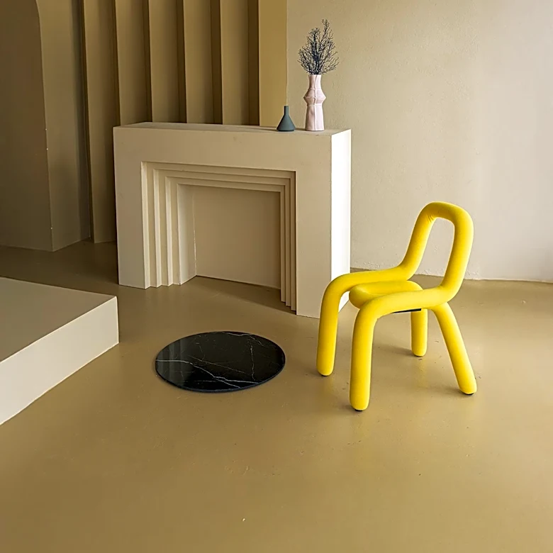 Montreal Apartment Transformed with Animal-Inspired Decor and Butter Yellow Plaster