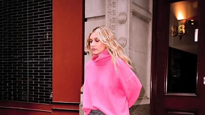 Celebrities Hailey Bieber and Iris Law Champion Pink Shorts Trend