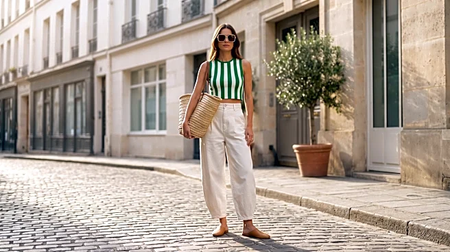 Emmyypetit Features Cotton Balloon Pants and Green Striped Bralette in Latest OOTD on LTK