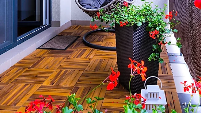 IKEA RUNNEN Deck Tiles Repurposed into Decorative Planter Covers