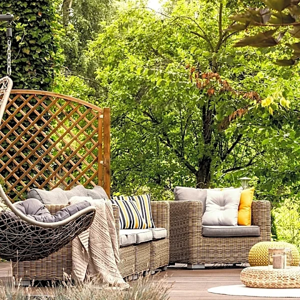 Outdoor Living Spaces Emphasize Privacy and Enclosure Through Design