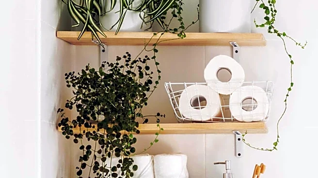 DIYer Repurposes CD Rack for Space-Saving Bathroom Storage