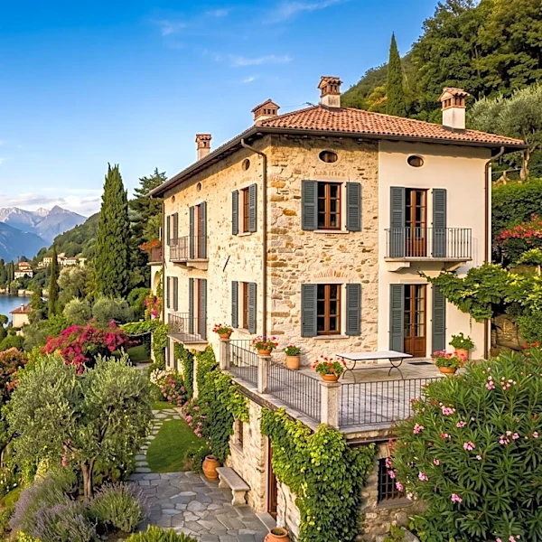 Couple Undertakes Extensive Renovation of 18th-Century Lake Como Home