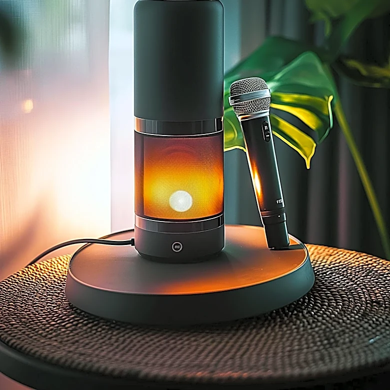 Jon Eliason Designs IKEA BLOMPRAKT Lamp with Integrated Bluetooth Speaker