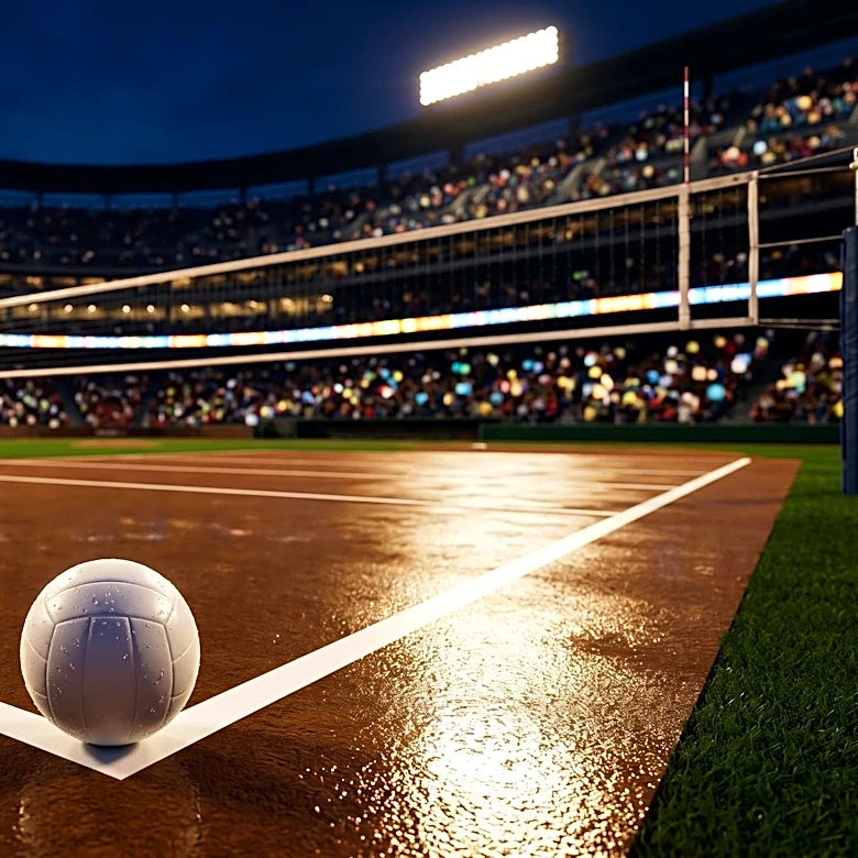 Wrigley Field College Volleyball Match Suspended Due to Court Moisture, Highlighting Growth of Women's Sports