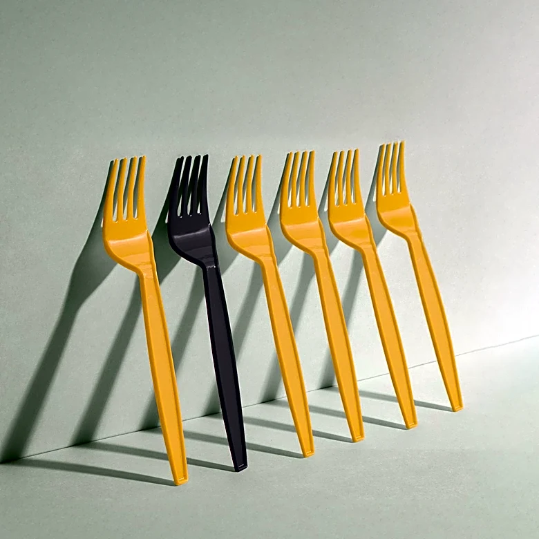 Plastic Forks Utilized as Non-Toxic Pest Deterrent in Gardens