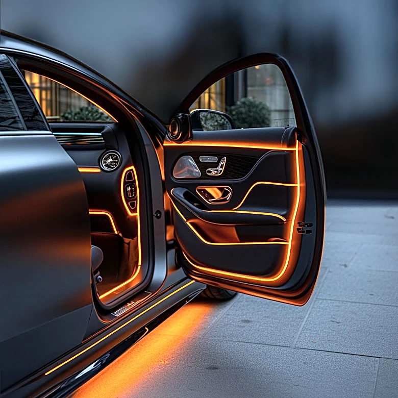 New Car Interior LED Ambient Lights Offer Customizable Mood Lighting for U.S. Consumers