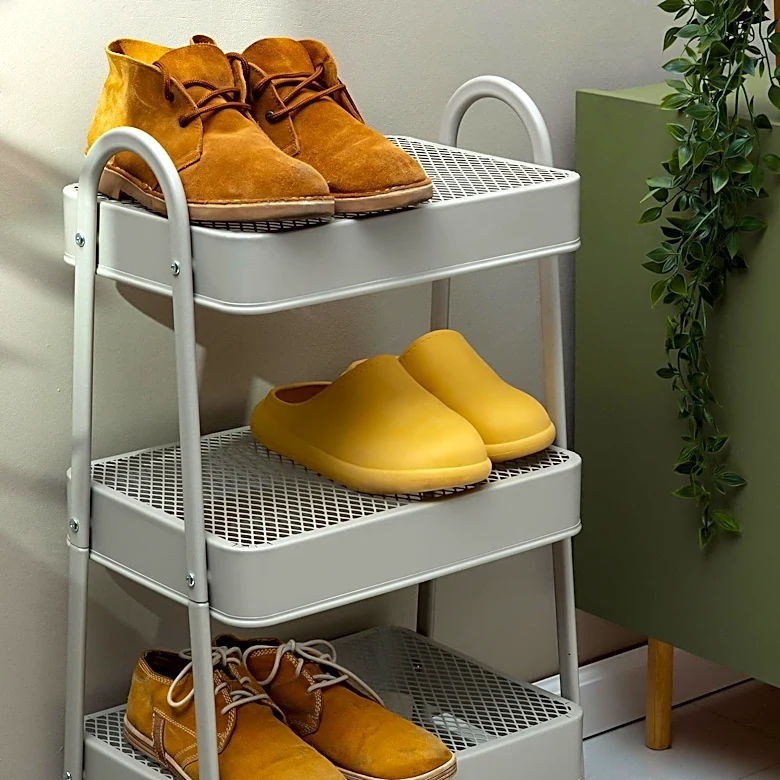 IKEA RÅSKOG Utility Cart Transformed into Mobile Clothes-Hanging Solution for Small Spaces