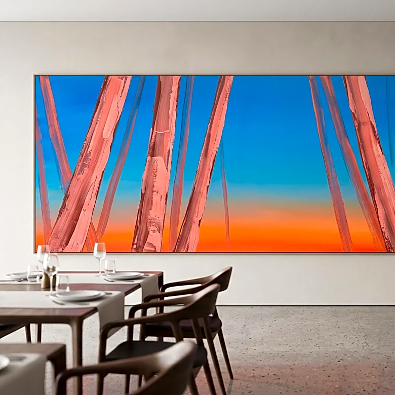 Nicole Wittenberg's 28-Foot Painting Commissioned by Peter Marino for Monsieur Dior in Beverly Hills