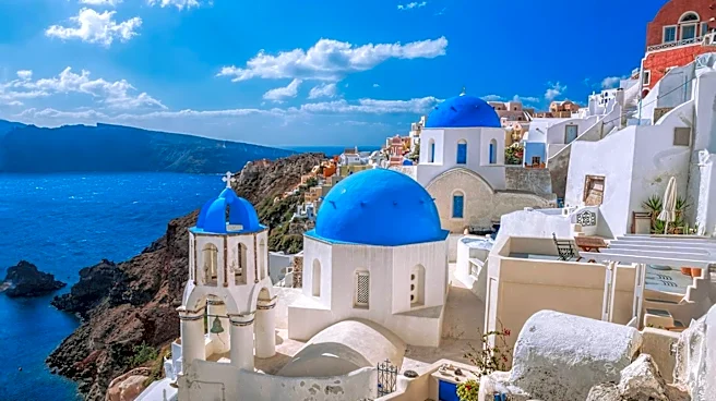 Santorini, Greece, Renowned for Iconic Cliffs and Picturesque Villages