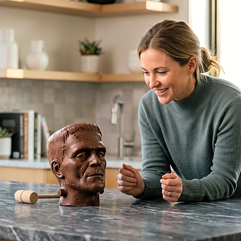 Costco's 5.5-Pound Chocolate Frankenstein Head Goes Viral on Social Media