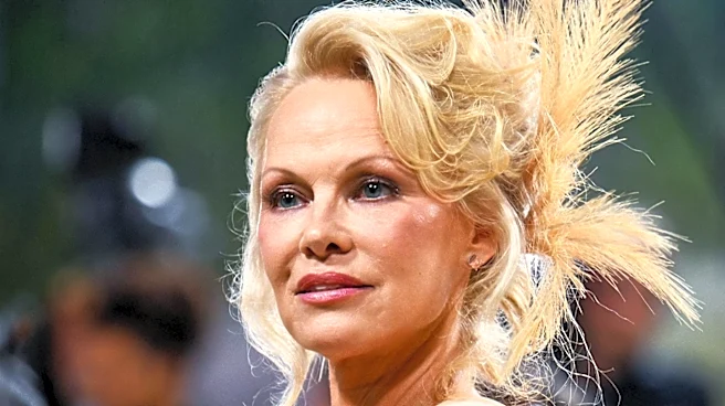 Pamela Anderson Adopts Gothic Glamour at New York Fashion Week