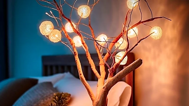 Natyswan Tree Trunk Floor Lamp at Walmart Embraces Cottagecore Decor Trend