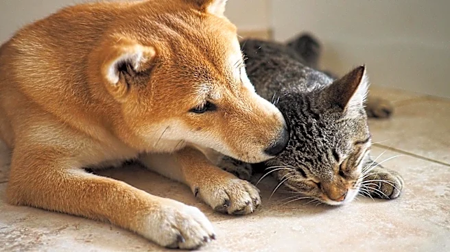Rescue Dog Cactus Adopts Puppy Cowboy, Showcasing Interspecies Bond