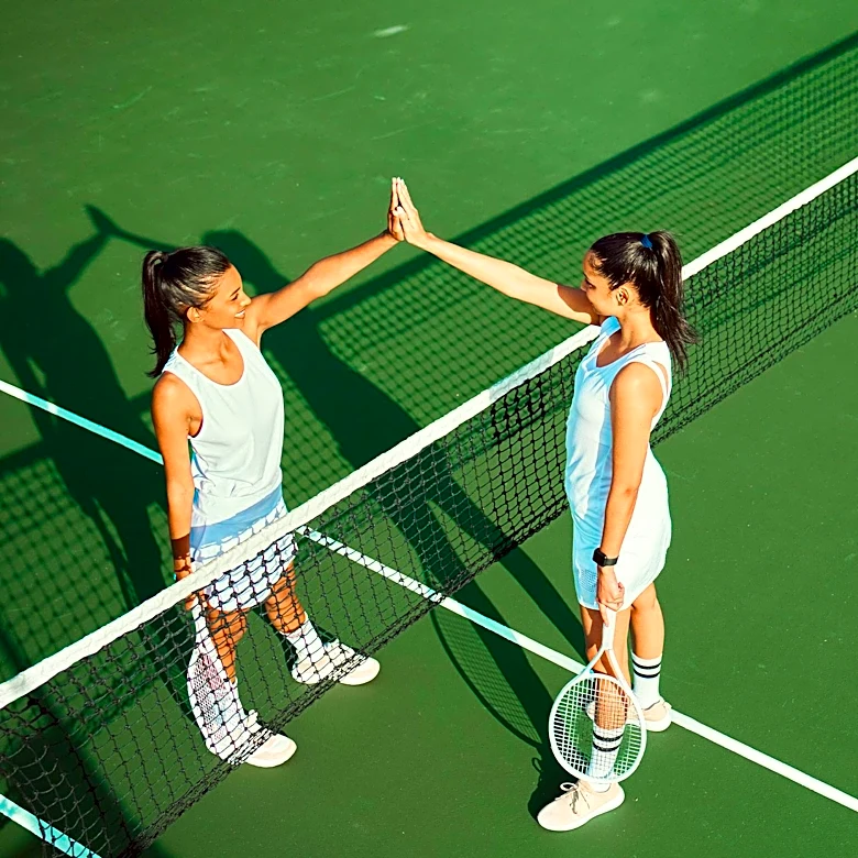 Berwick High School Tennis Doubles Team Ayal Holloway and Abby Calarco Secure Victory
