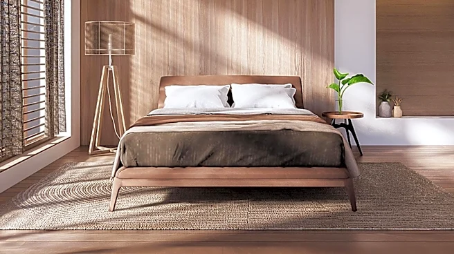 Homeowner Disguises Structural Beam with Paneling and Color Drenching in Bedroom Renovation