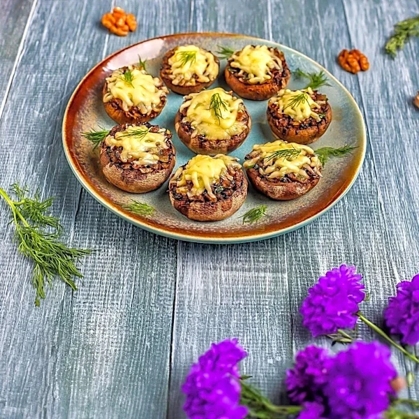 Air Fryer Stuffed Mushrooms Offer Quick and Flavorful Appetizer Option