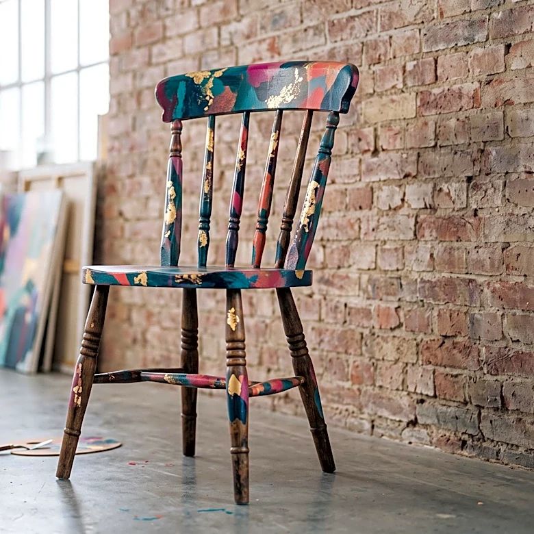 Artist Denise Dmochowski Upcycles Chairs into Unique Art Creations in Spring Lake, NJ