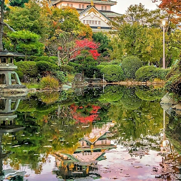 Osaka Features Diverse Attractions Including Stroll Gardens and Historic Sites