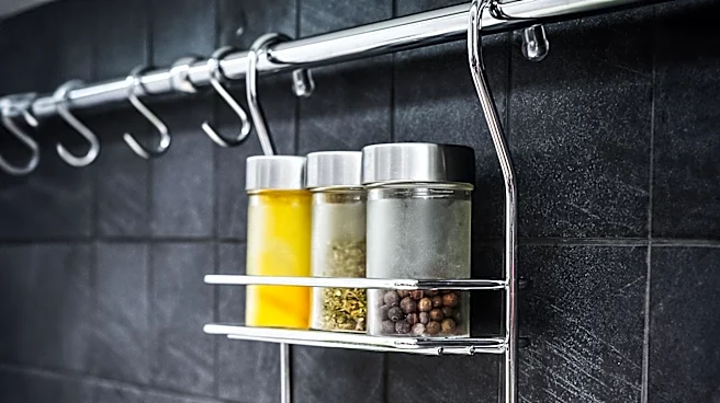 Spice Racks Repurposed for Bathroom Storage Offer Sleek and Functional Solution