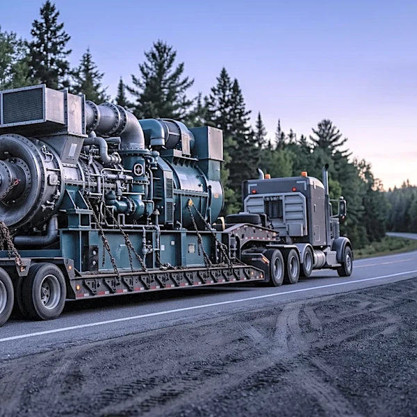 Second 'Superload' Transporting Former Mill Equipment Begins Journey from Jay to South Portland