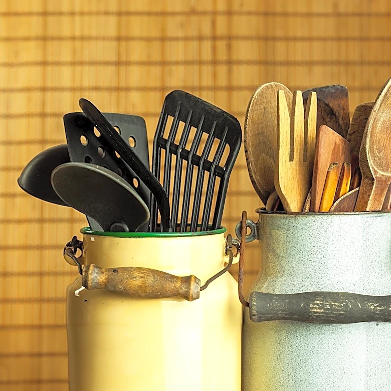 Trash Cans Repurposed for Space-Saving Garden Tool Storage