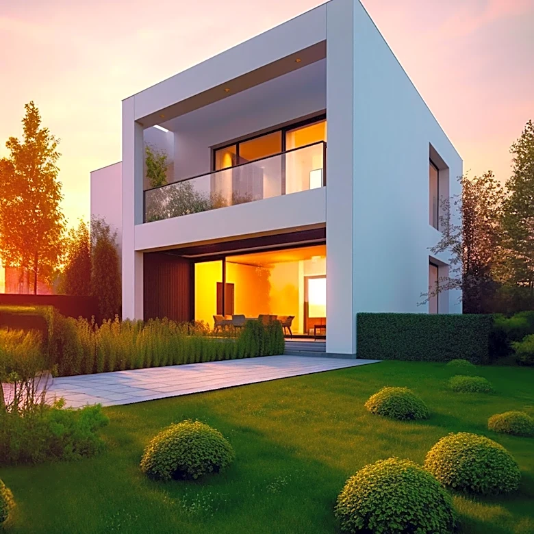 1970s Semi-Detached House Undergoes Modern Renovation in Warsaw, Emphasizing Minimalism and Garden Integration