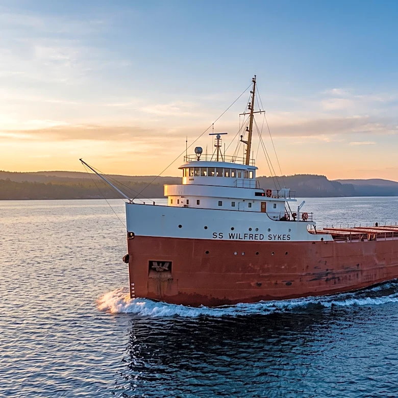 SS Wilfred Sykes Continues Great Lakes Service as One of Last Active Steam Freighters