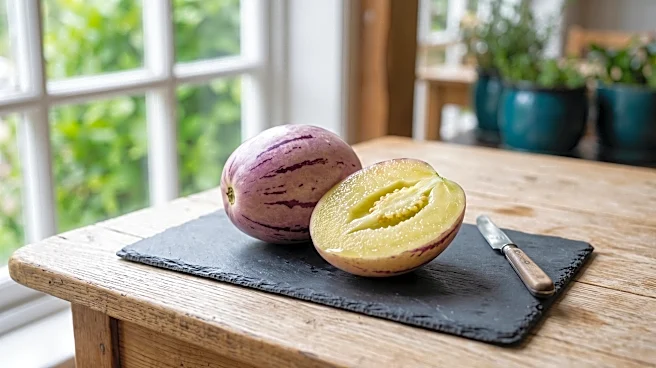 Purple Pepino Melons Marketed as 'Cameron Apple' in Cameron Highlands