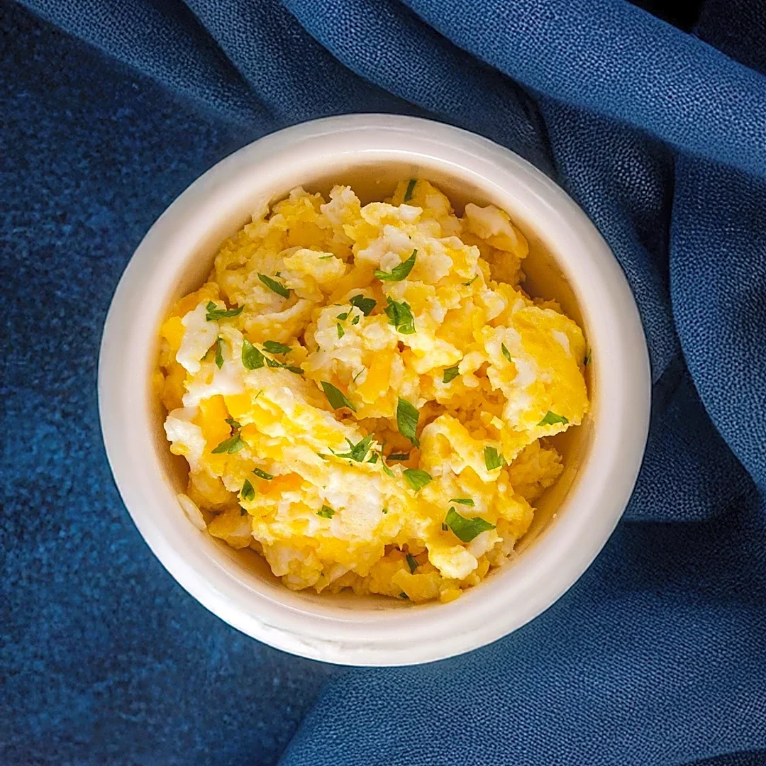 Sauerkraut Enhances Scrambled Eggs with Tangy Flavor and Texture
