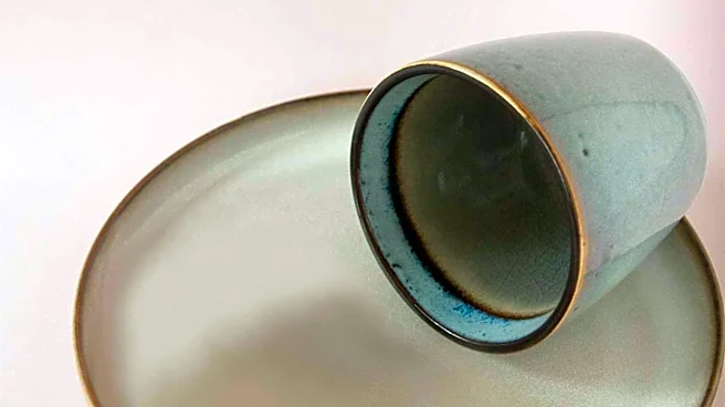 GlazeShare User Identifies 'Blue Crackle' Glaze, Notes Brand Uncertainty