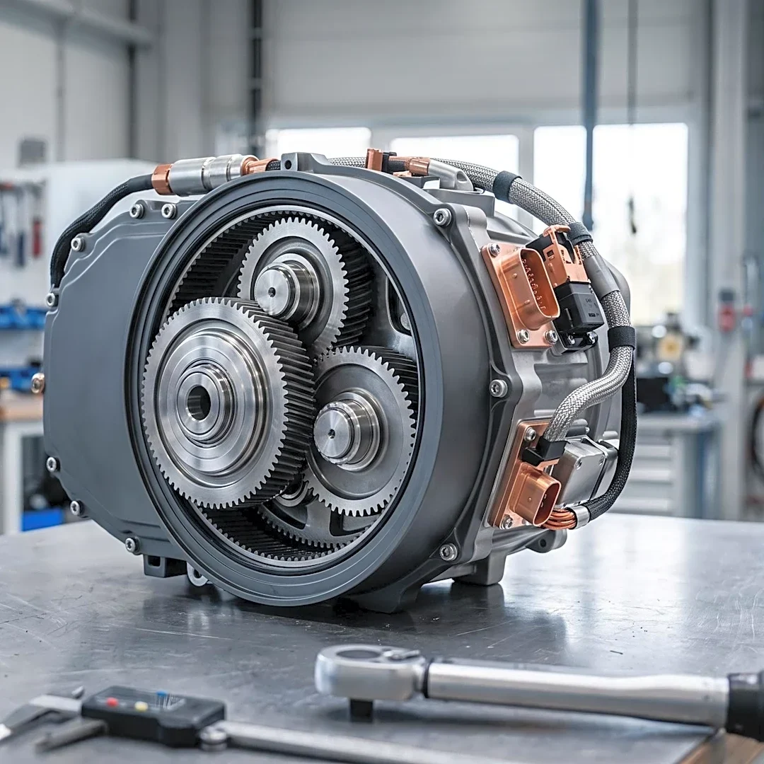 Stellantis Patents Two-Speed Electric Drive Module with Power Take-Off for Trucks