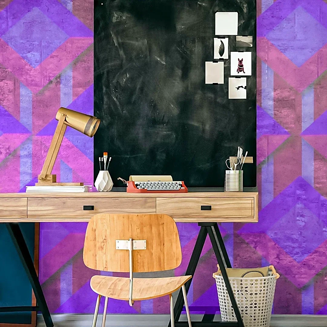 Claret  Key Offers Customizable Purple Wallpaper for Interior Design