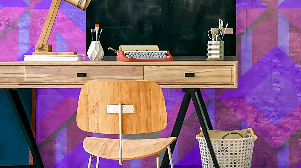 Claret Key Offers Customizable Purple Wallpaper for Interior Design