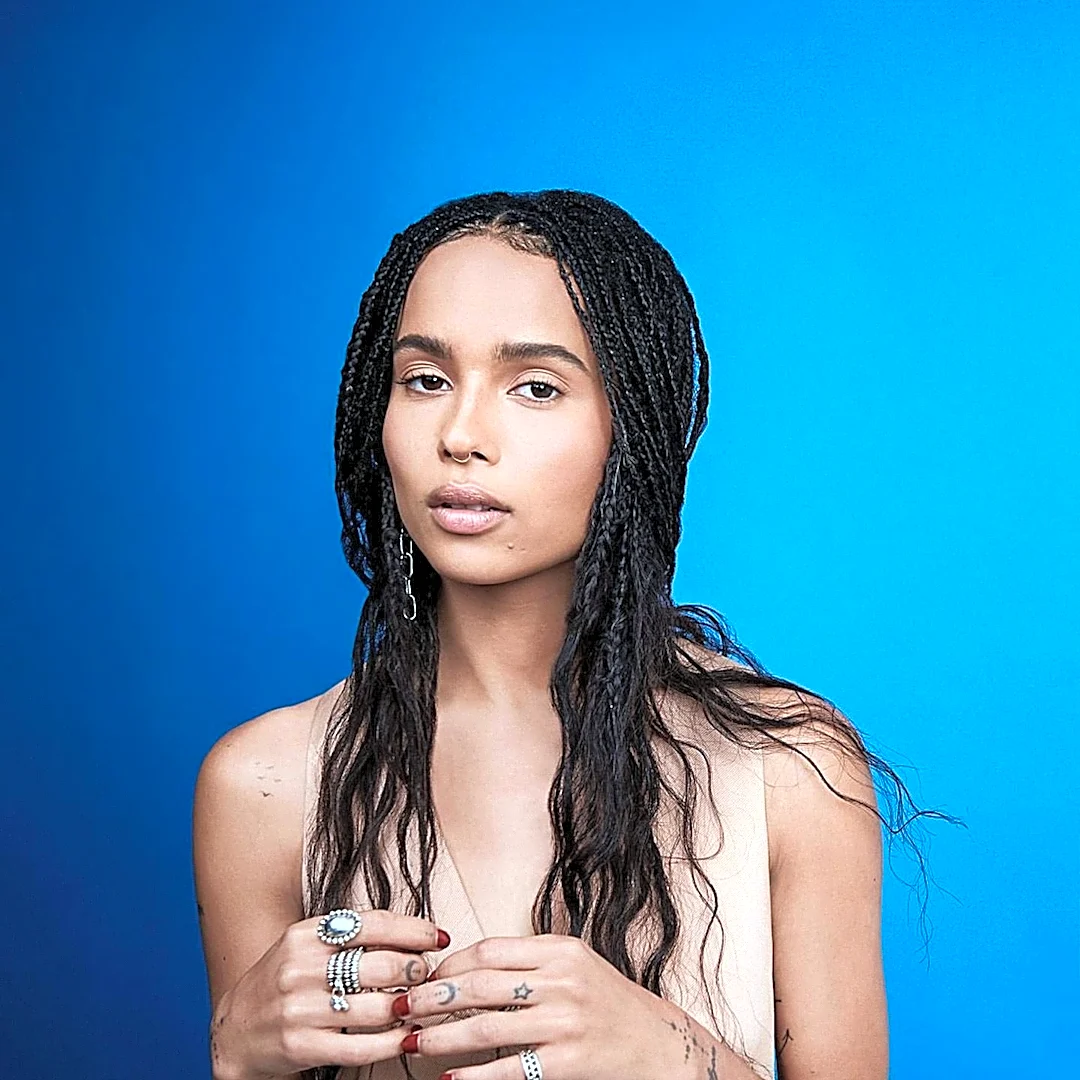 Zoë Kravitz Showcases Burgundy Ballet Flats Trend in New York City