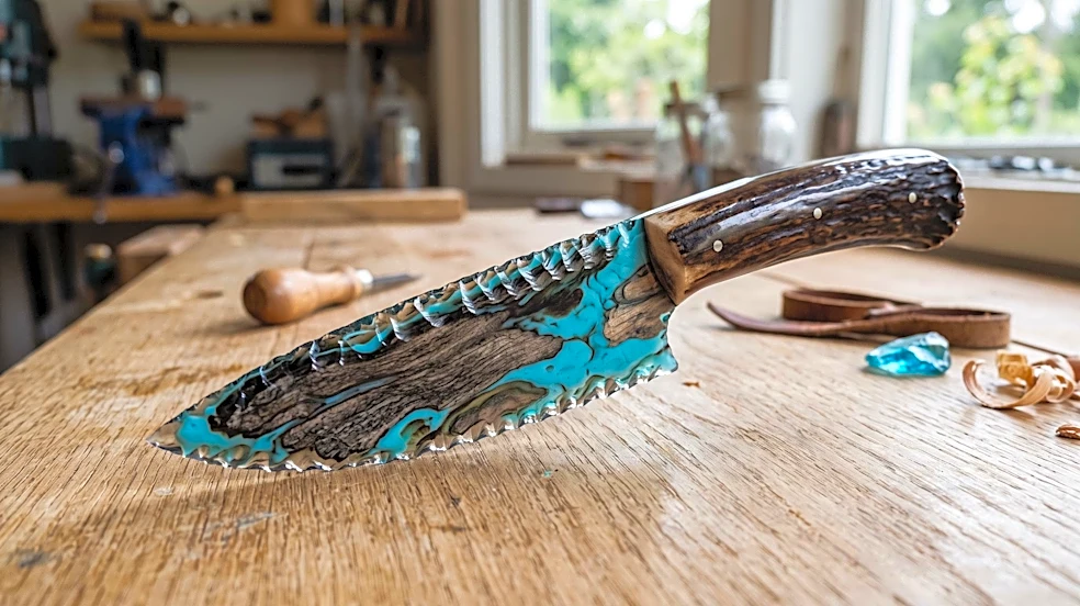 Artist Transforms Fused Glass into Unique Knapped Knives, Blending Ancient Craft with Modern Artistry