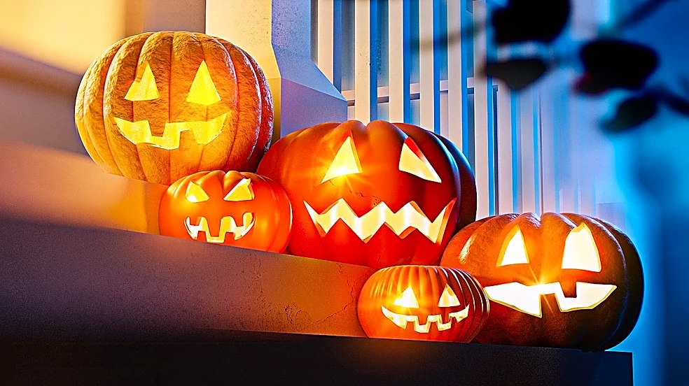 New York City Stoops Decorated for Halloween Season