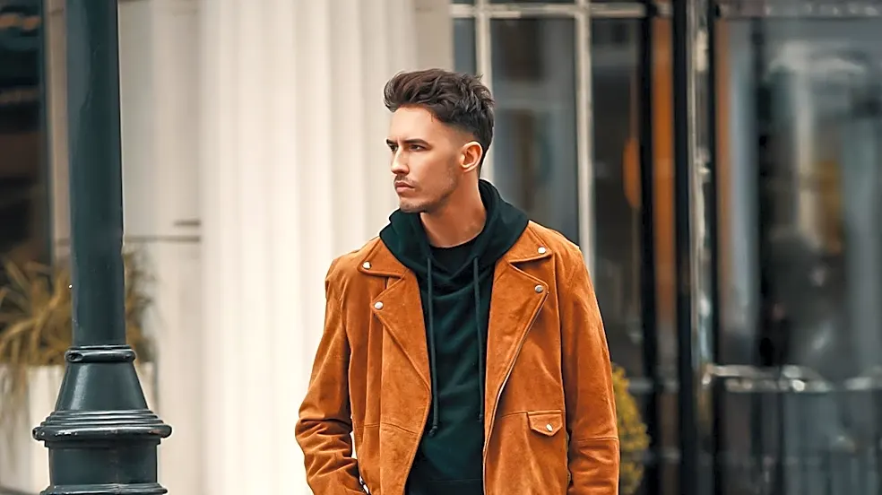 Suede Bomber Jackets Emerge as Key Fall Outerwear Trend Across All Budgets