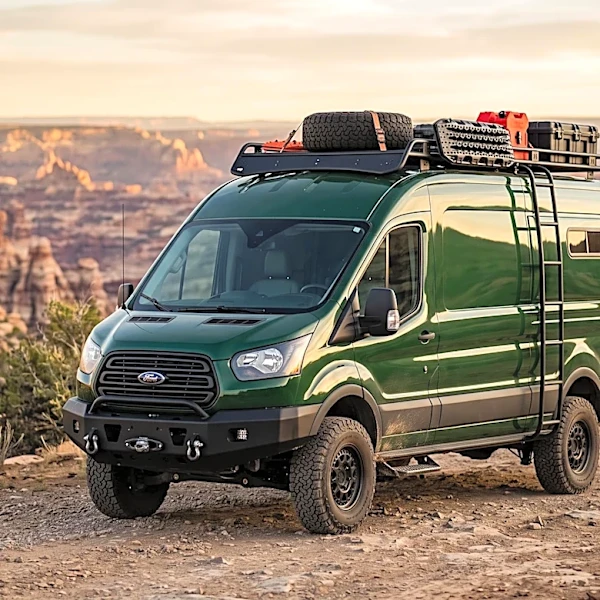 2003 Ford E350 Extended 4x4 Adventure Van with 6.0L Power Stroke Diesel Listed for Sale