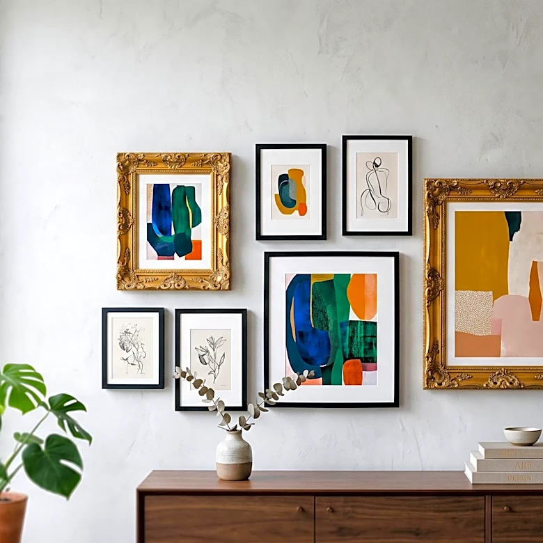 Gen Z Redefines Gallery Wall Aesthetics by Blending Antique and Modern Frames