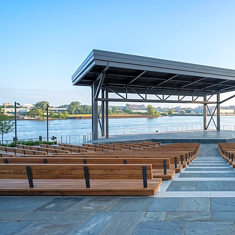 Bedrock Releases Updated Renderings for Cleveland Riverfront Amphitheater