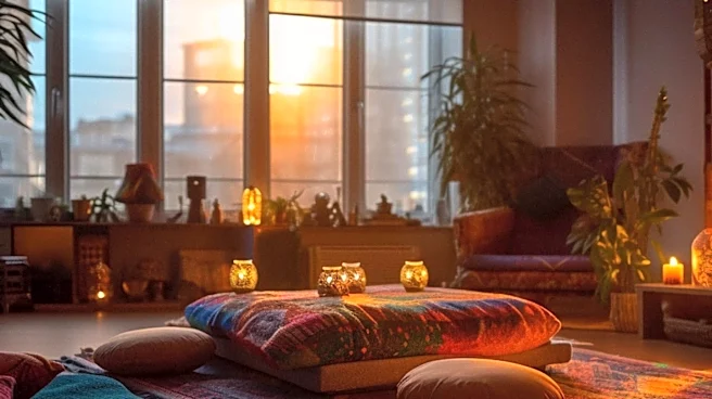 Dark Boho Living Room Designs Emphasize Mood Lighting for Cozier Interiors