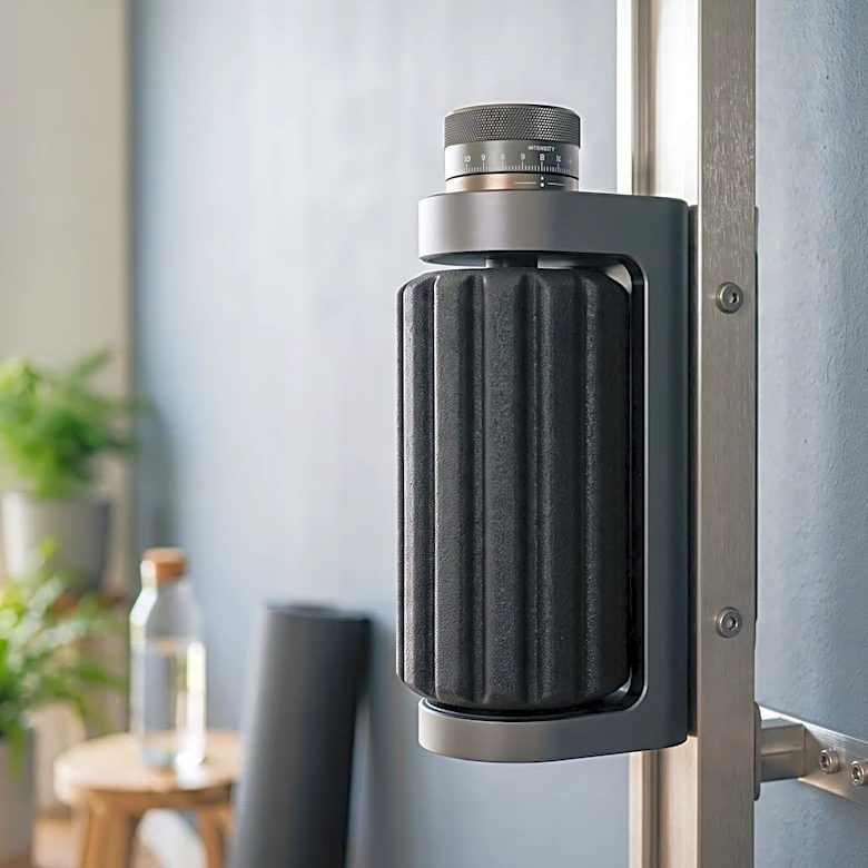 Theragun Introduces Wall-Mounted Vibrating Foam Roller Concept for Muscle Recovery