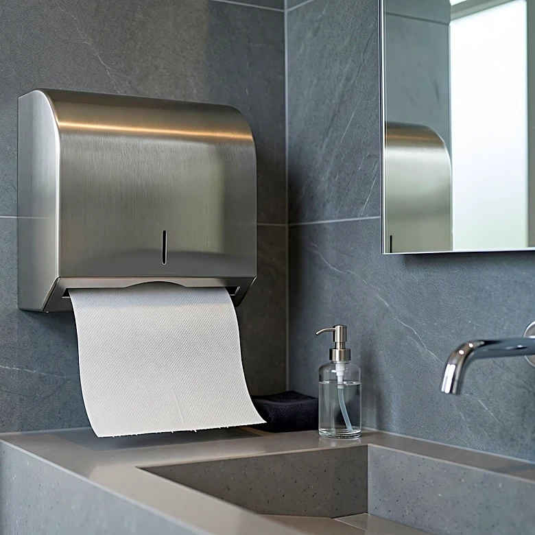 Interhasa Compares Roll and Folded Paper Towel Dispensers for Commercial Facilities