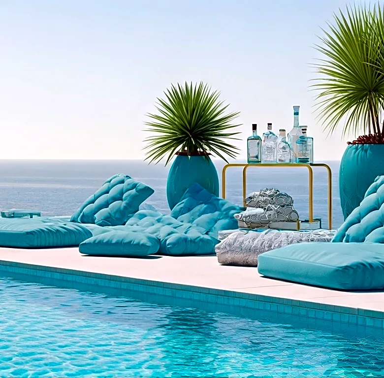 The Unexpected Return of Aqua as a Serious Resort Color