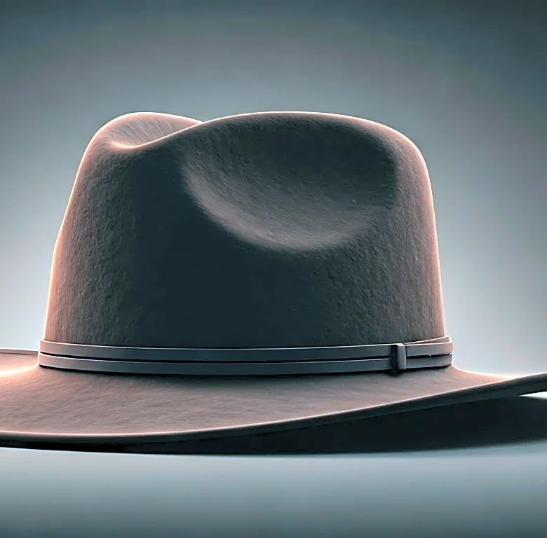How a Structured Cowboy Hat Changes Face Framing, Necklines, and Hair Volume