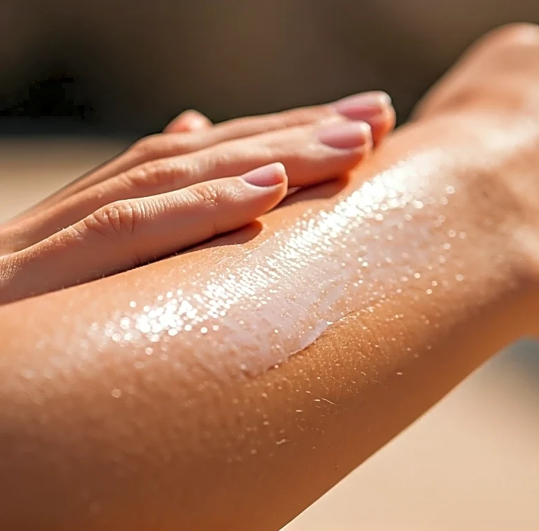 What body sunscreen application Looks Like When Done Right