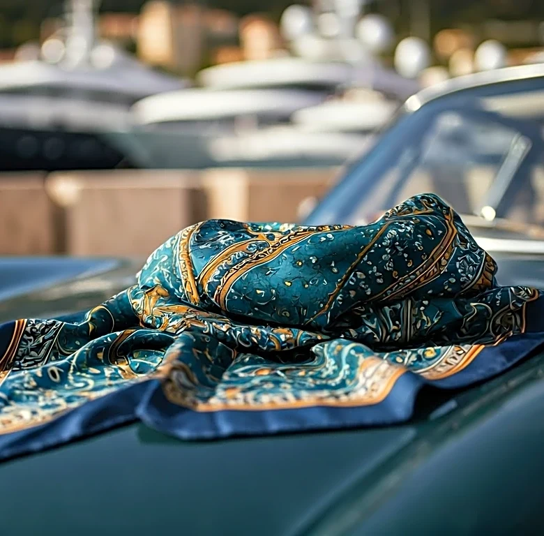 How Silk Scarf Styling Codes Define Monaco Grand Prix Glamour