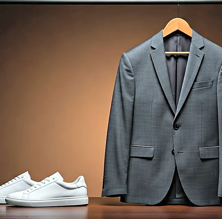 How to wearing Sneakers With a Suit Without Losing Polish